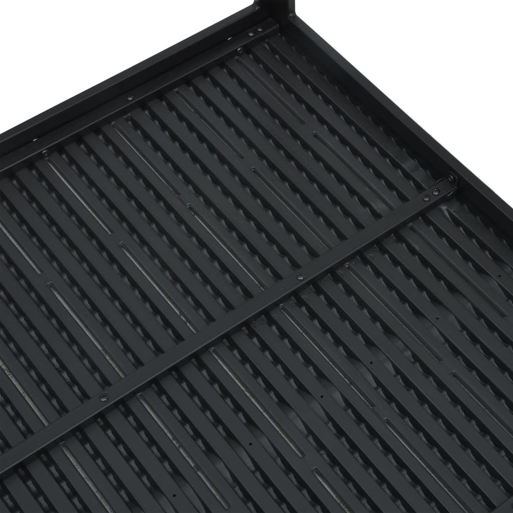 vidaXL Coffee Table Black 78x78x74 cm HDPE Wood Look