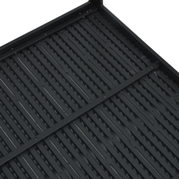 vidaXL Coffee Table Black 78x78x74 cm HDPE Wood Look
