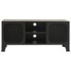 vidaXL TV Cabinet Grey 105x36x47 cm Metal and MDF