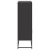 vidaXL Highboard Black 68.5x38.5x123.5 cm Steel