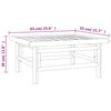 vidaXL 4 Piece Garden Lounge Set with Light Grey Cushions Bamboo