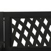 vidaXL Garden Swing Bench 125 cm Steel and Plastic Black