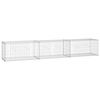 vidaXL Gabion Wall with Covers Galvanised Steel 300x50x50 cm