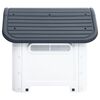 vidaXL Dog House Grey 59x75x66 cm Polypropylene