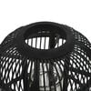 vidaXL Freestanding Candle Lantern Holder Bamboo Black