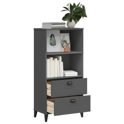 vidaXL Bookcase VIKEN Anthracite Grey 60x35x123 cm Engineered Wood