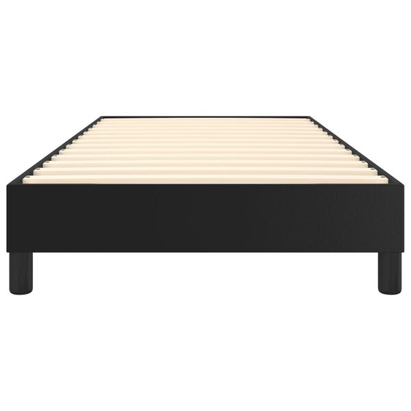 vidaXL Bed Frame without Mattress Black Twin XL Faux Leather (US Only)