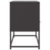 vidaXL TV Cabinet Black 68x39x60.5 cm Steel