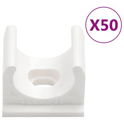 vidaXL Cable Trunkings with Clips Ø16 mm 30 m PVC