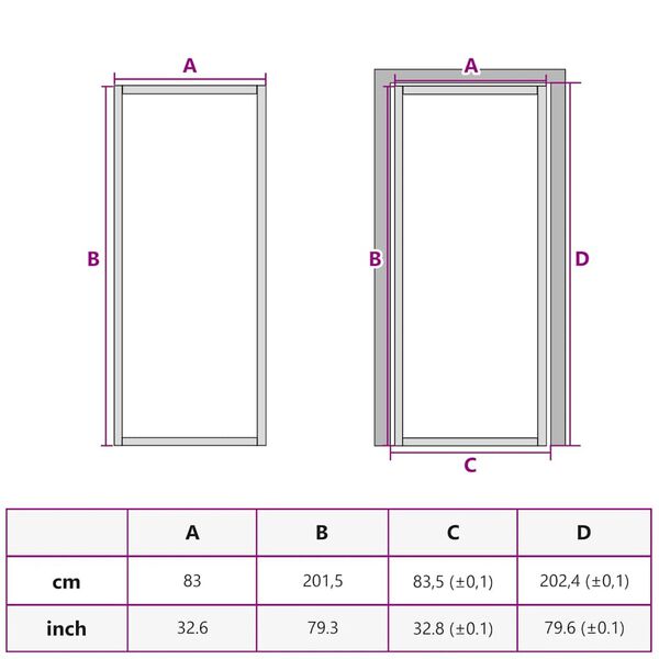 vidaXL Interior Door ESG Glass and Aluminium 83x201.5 cm Black