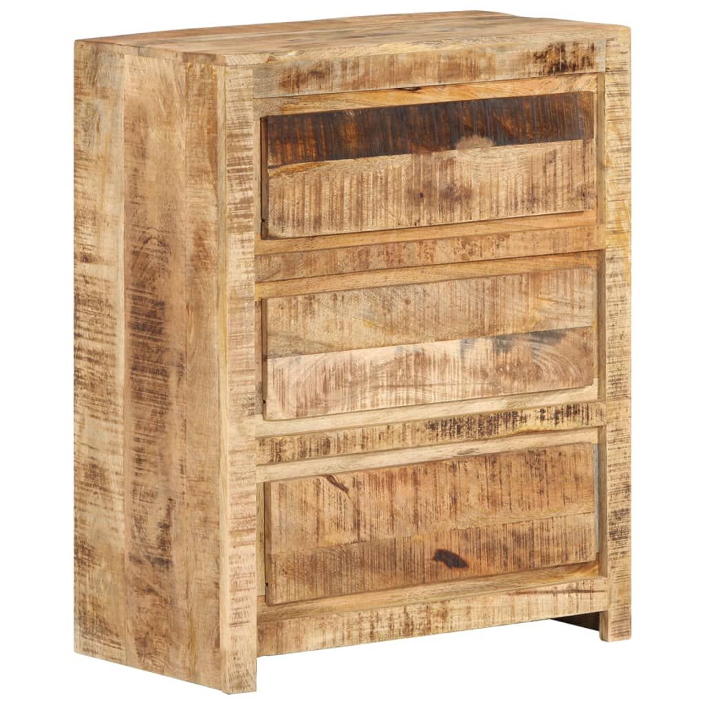 vidaXL Drawer Cabinet 60x33x75 cm Solid Wood Mango
