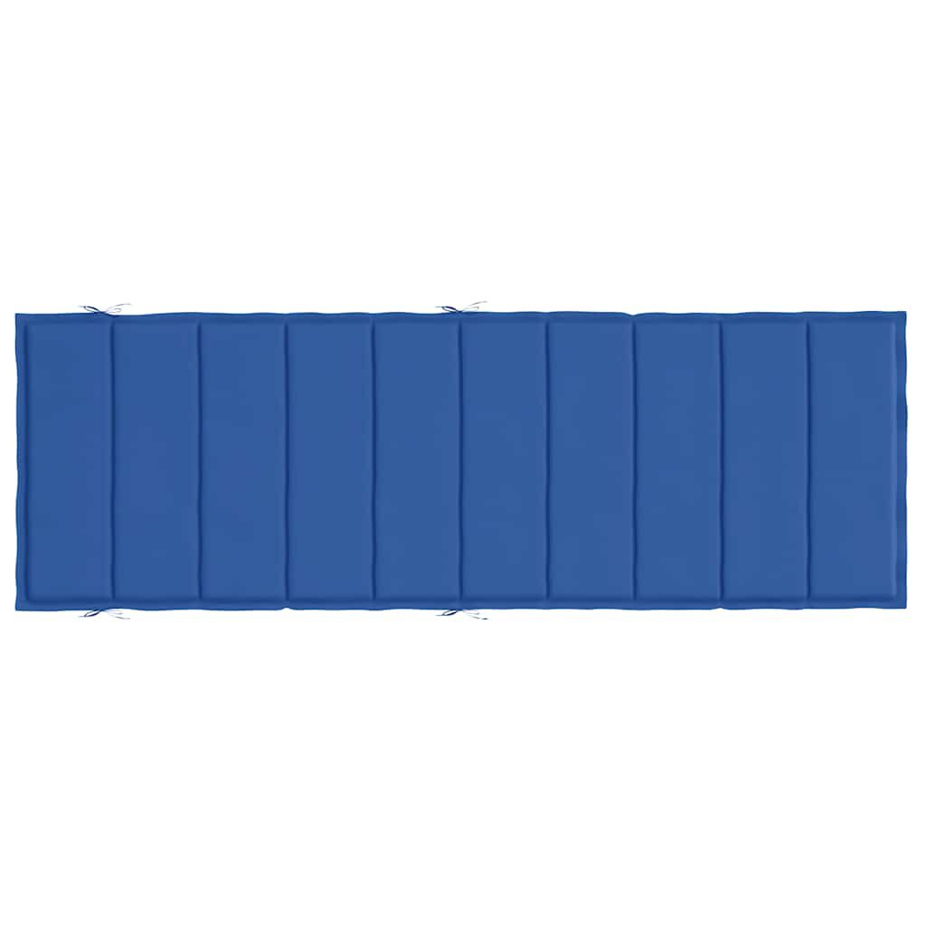 vidaXL Sun Lounger Cushion Royal Blue 186x58x4cm Oxford Fabric