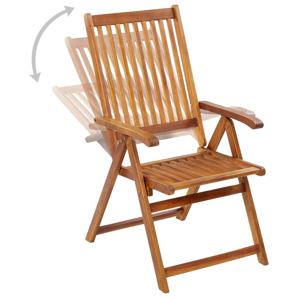 vidaXL 7 Piece Garden Dining Set Solid Acacia Wood