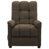vidaXL Electric Massage Chair Brown Fabric