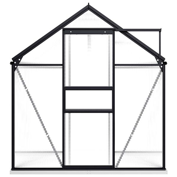 vidaXL Greenhouse with Base Frame Anthracite Aluminium 3.61 m²