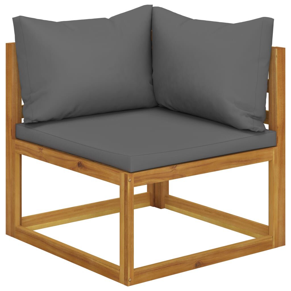 vidaXL 8 Piece Garden Lounge Set with Cushion Solid Acacia Wood