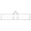 vidaXL Chicken Coop 5x1x1.5 m Galvanised Steel