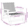 vidaXL Garden Furniture 2 pcs Black and White 67 x 78 x 73 cm
