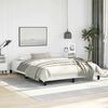 vidaXL Bed Frame without Mattress White 152x203 cm Queen Faux Leather