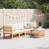 vidaXL 6 Piece Garden Lounge Set with Cushions Solid Wood Acacia