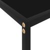 vidaXL Console Table Black 100x35x75 cm Tempered Glass