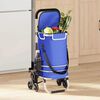 vidaXL Shopping Trolley Folding Blue 47 x 39 x 100.5 cm Oxford fabric