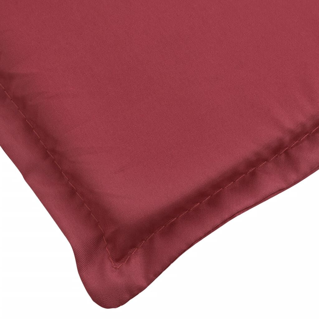 vidaXL Sun Lounger Cushion Wine Red 200x70x3cm Oxford Fabric