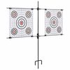 vidaXL Target Paper Stand with Shooting Papers 78x76 cm Steel
