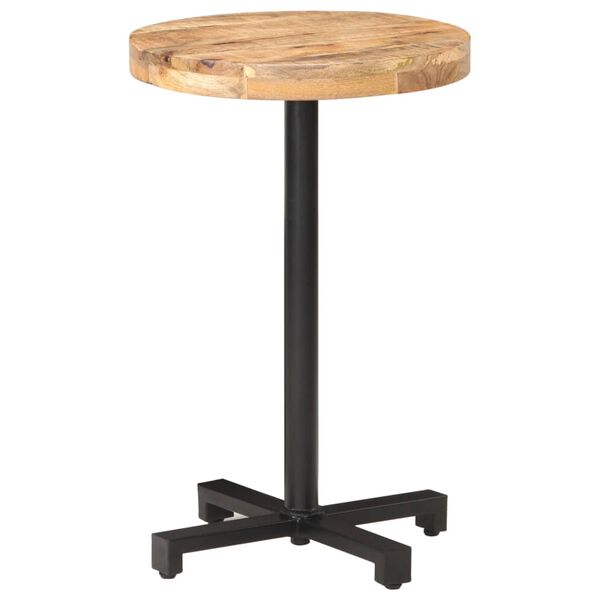 vidaXL Bistro Table Round &Oslash;50x75 cm Rough Mango Wood