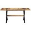 vidaXL Dining Table 160x80x76 cm Rough Mango Wood