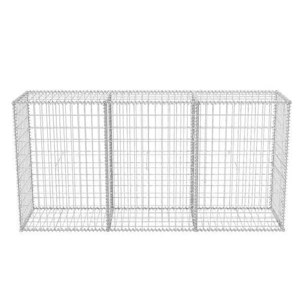 vidaXL Gabion Basket Galvanised Steel 200x50x100 cm
