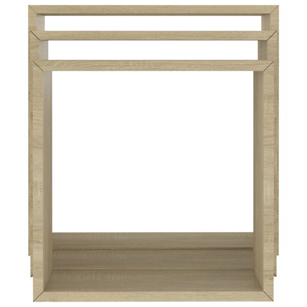 vidaXL Wall Cube Shelves 3 pcs Sonoma Oak
