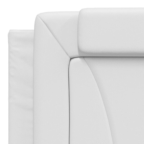 vidaXL Headboard Cushion "Viana" White 183 cm King Faux Leather