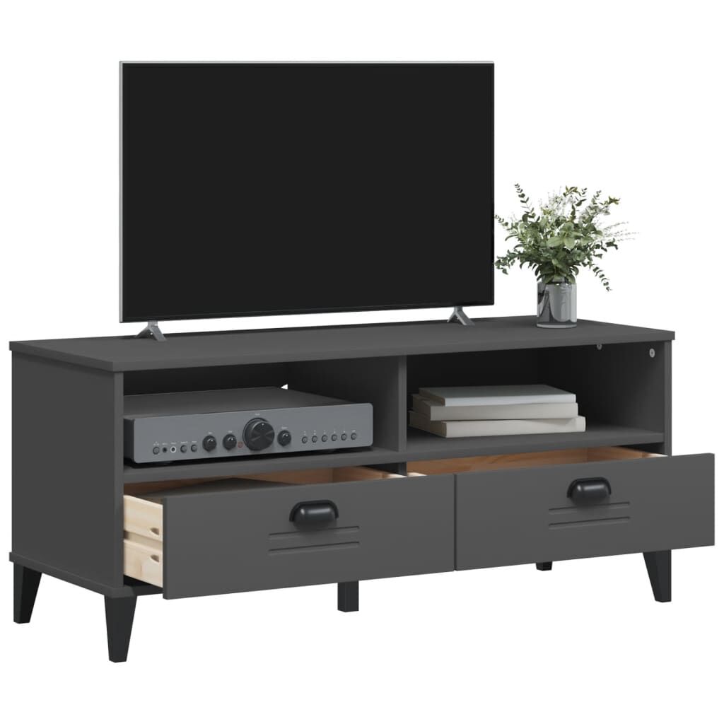 vidaXL TV Cabinet VIKEN Anthracite Grey Engineered Wood