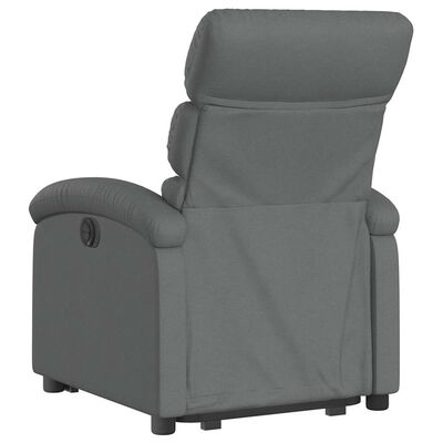 vidaXL Stand up Recliner Chair Dark Grey Fabric