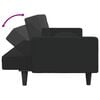 vidaXL 2 Piece Sofa Set with Pillows Black Velvet
