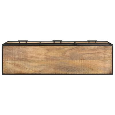 vidaXL TV Cabinet 110x30x45 cm Rough Mango Wood