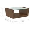 vidaXL 8 Piece Garden Lounge Set with Cushions Poly Rattan Brown