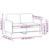 vidaXL 2-Seater Sofa Dark Green 120 cm Velvet