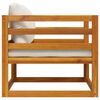 vidaXL Garden Chair with Cream Cushions Solid Acacia Wood