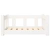 vidaXL Dog Bed White 65.5x50.5x28 cm Solid Wood Pine