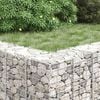 vidaXL Gabion Raised Beds 3 pcs 30x30x100 cm Iron