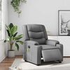 vidaXL Electric Massage Recliner Chair Grey Faux Leather