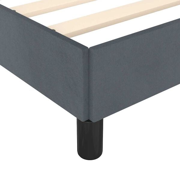 vidaXL Bed Frame without Mattress Dark Grey California King Velvet