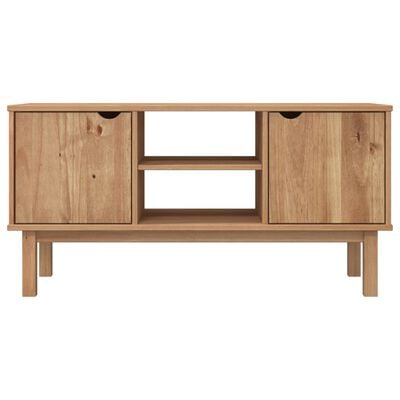 vidaXL TV Cabinet OTTA 113.5x43x57 cm Solid Wood Pine