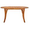 vidaXL 7 Piece Garden Dining Set 150x90 cm Solid Acacia Wood