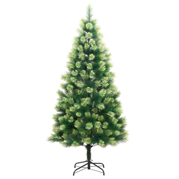 vidaXL Artificial Hinged Christmas Tree 150 LEDs & Ball Set 150 cm