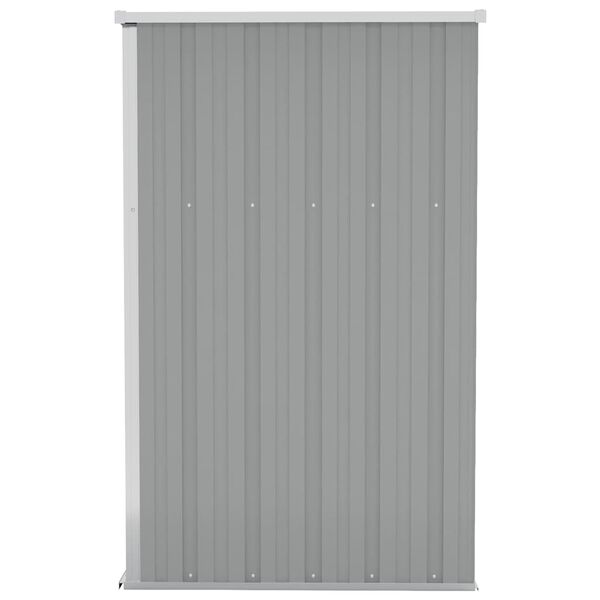 vidaXL Wall-mounted Garden Shed Grey 118x100x178 cm Galvanised Steel