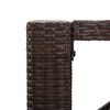 vidaXL 5 Piece Garden Bar Set Brown Poly Rattan