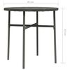 vidaXL Tea Table Grey 45 cm Poly Rattan